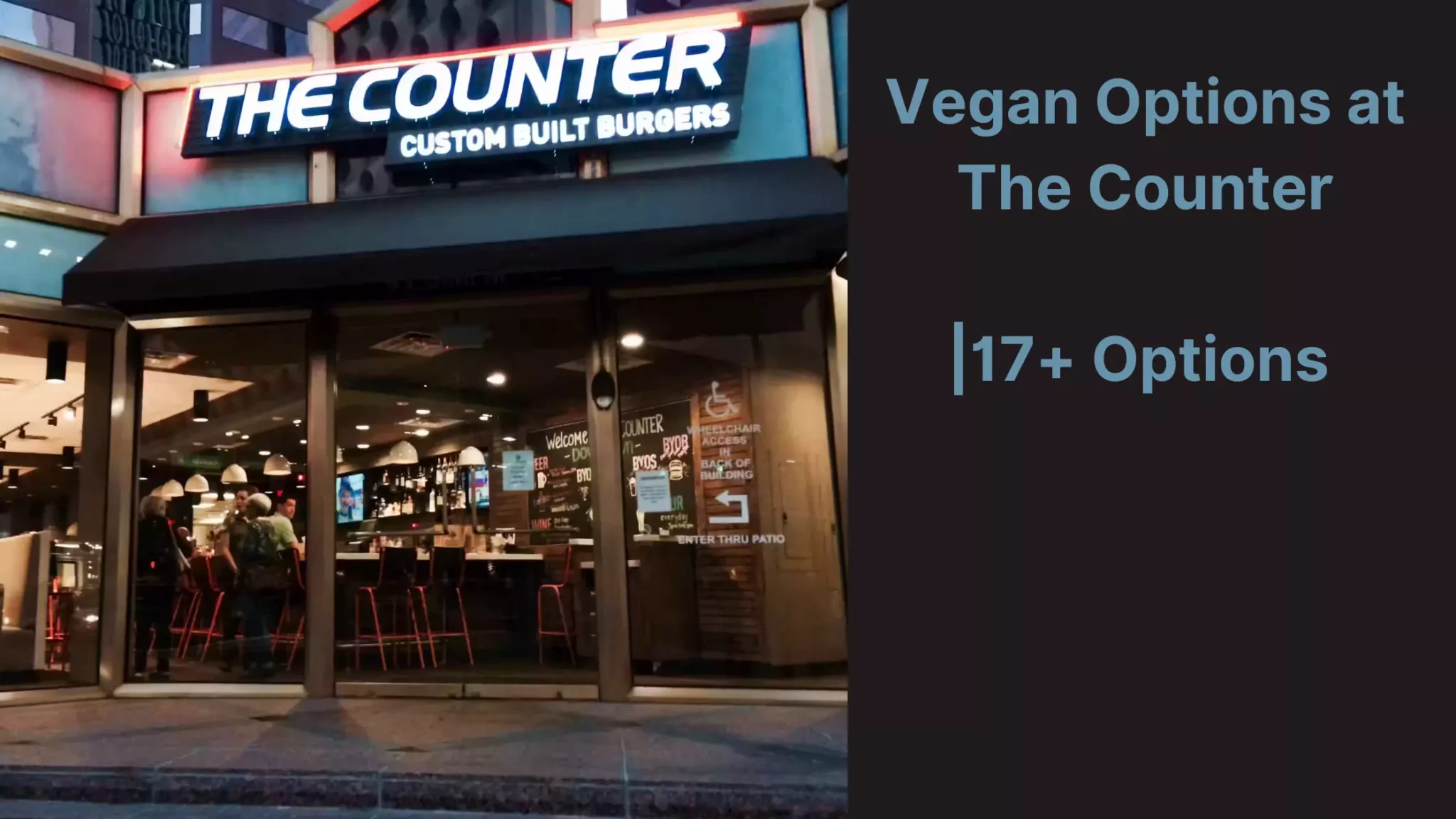 Vegan Options at The Counter