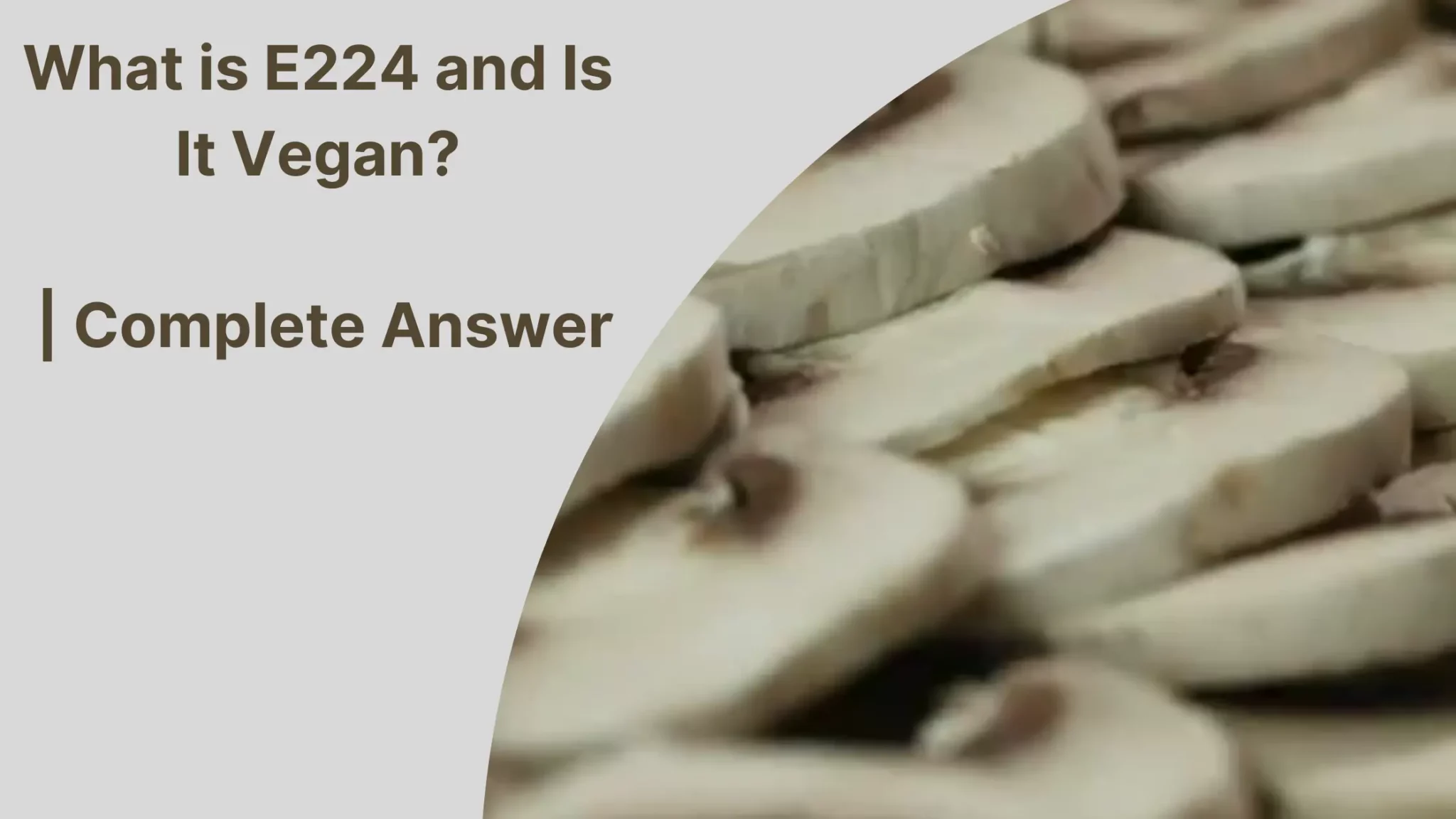 What is E224 and Is It Vegan?
