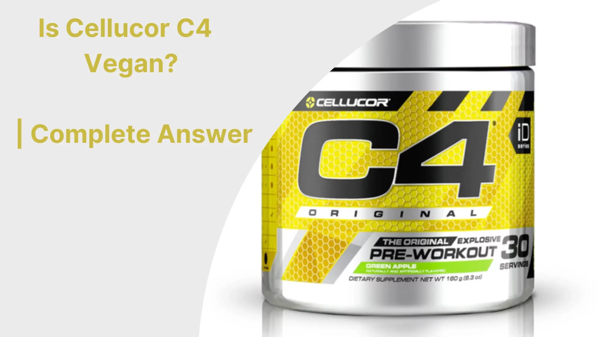 Is Cellucor C4 Vegan?