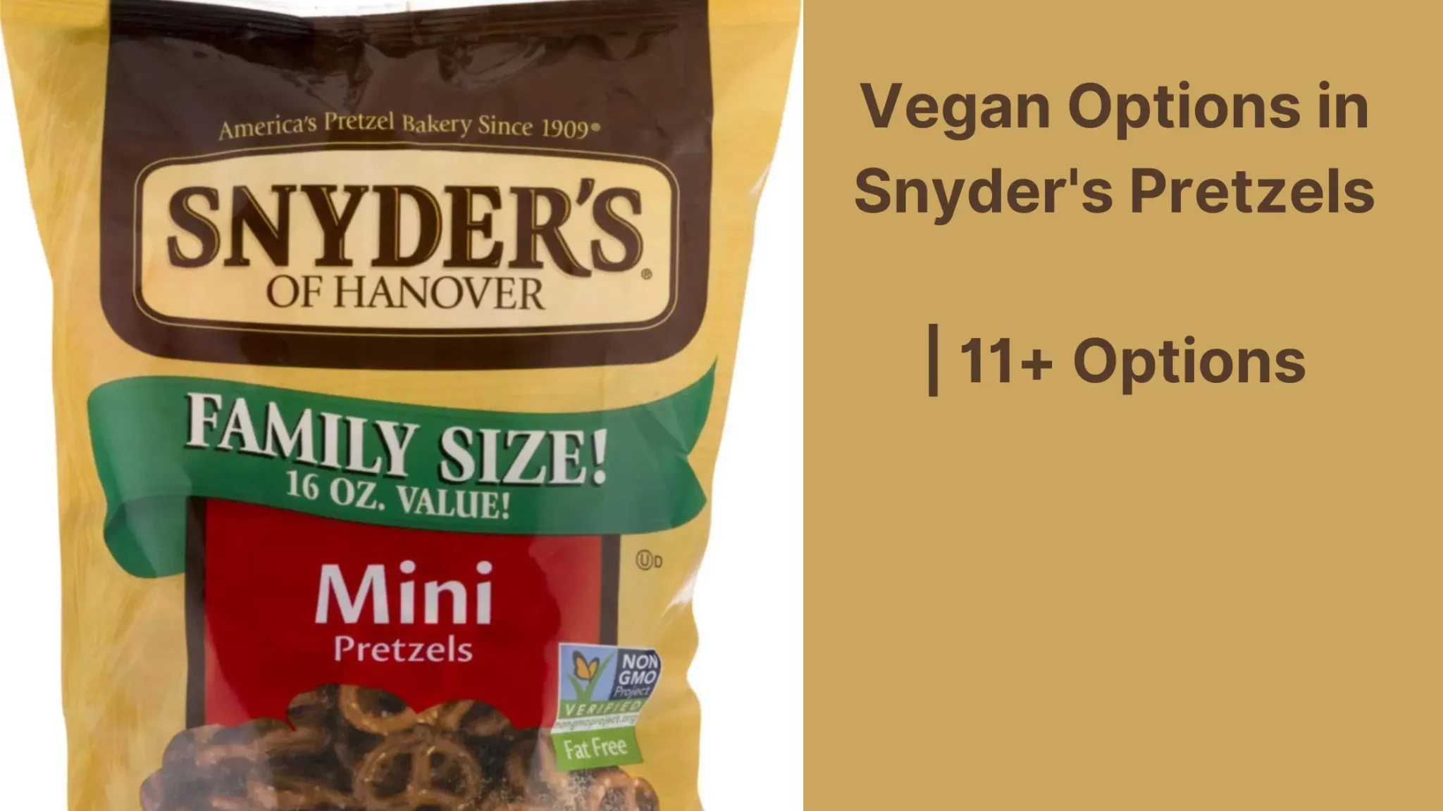 Vegan Options in Snyder's Pretzels