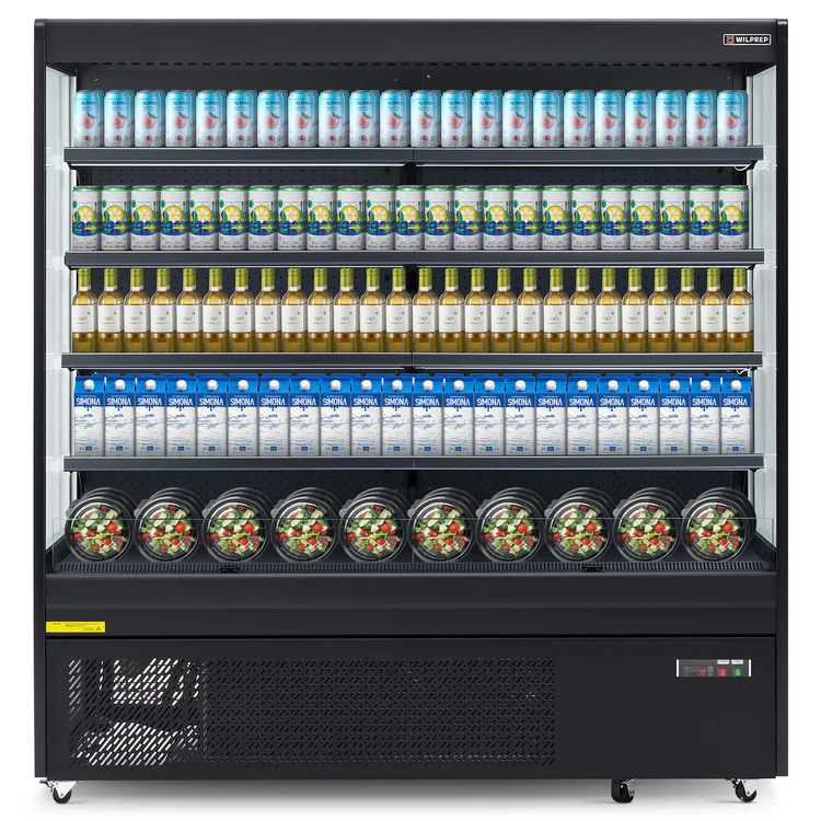 smart-refrigirator-76-Black-Vertical-Air-Curtain-Merchandiser-with-29.7-cu.-ft.-Volume